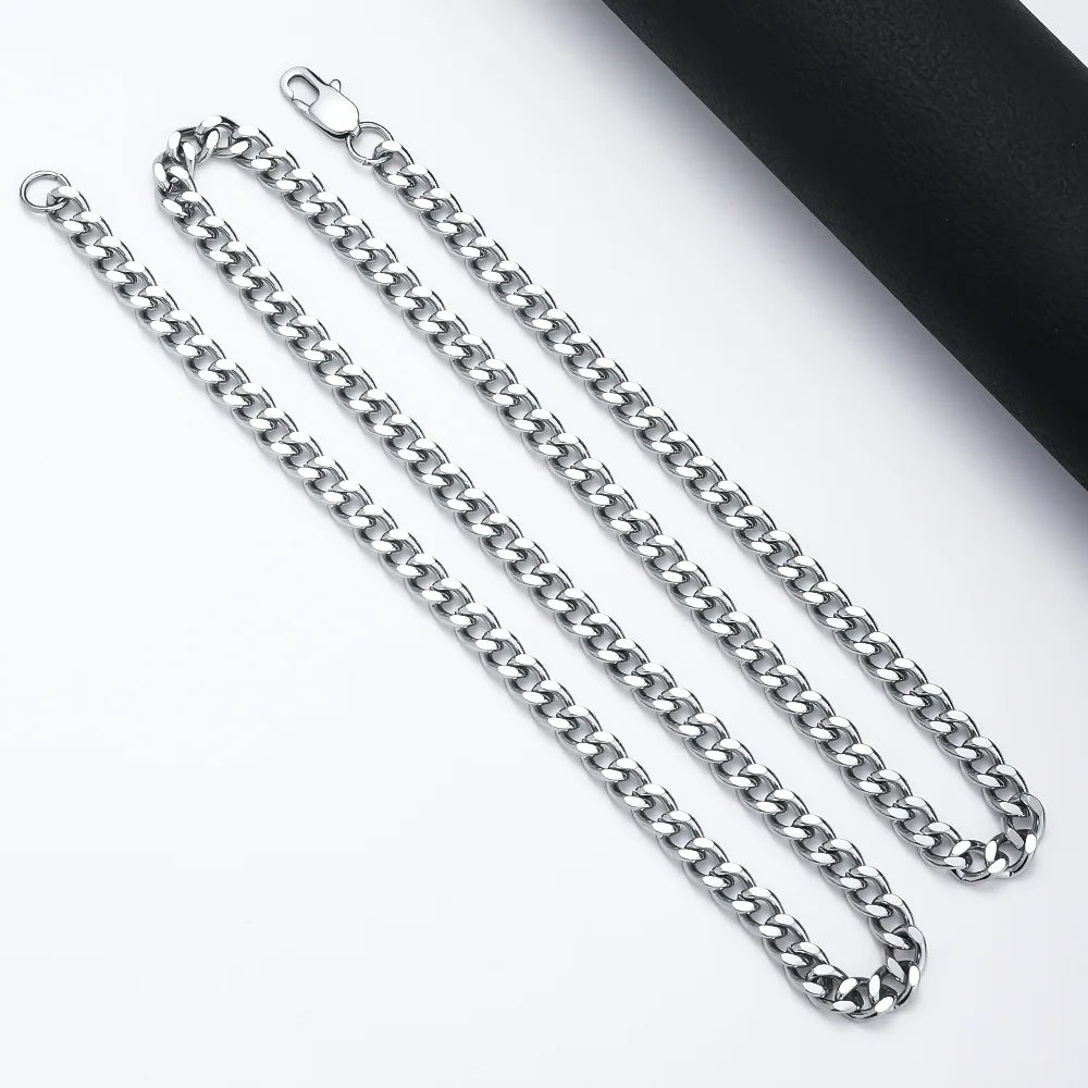 Chaîne Cubaine Acier Punk